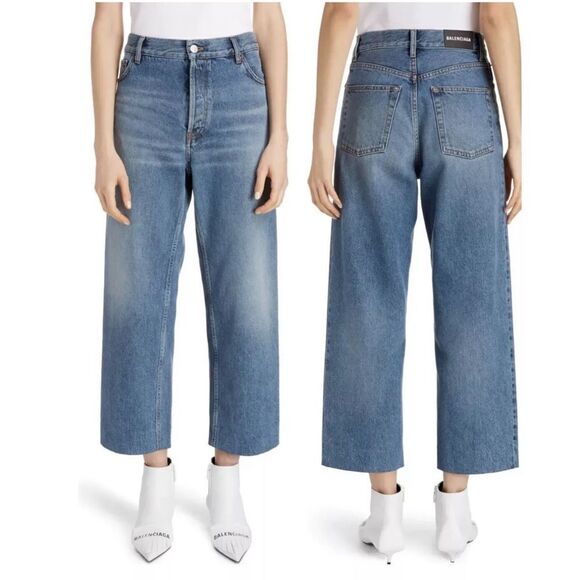 Balenciaga Cropped wide leg jeans - Picture 1 of 11